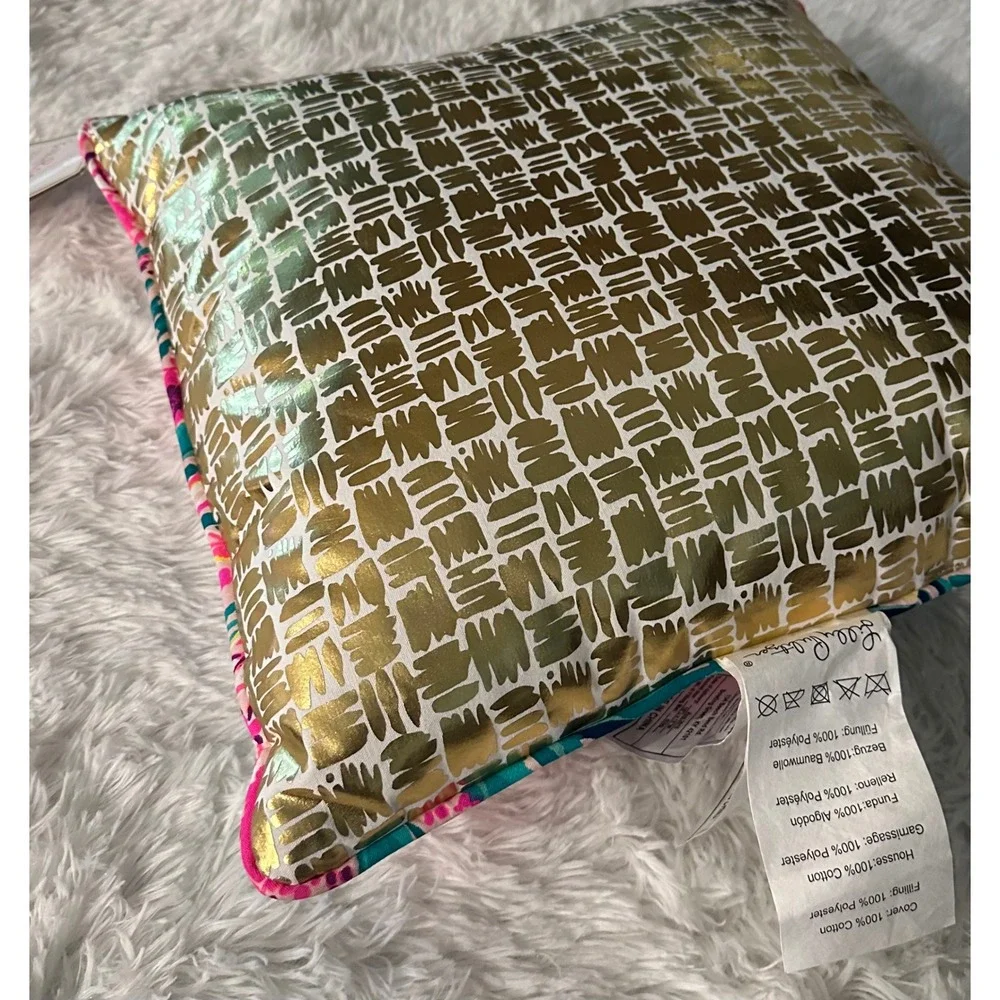 NWT Lilly Pulitzer 18x18 Slathouse Throw‎ Pillow